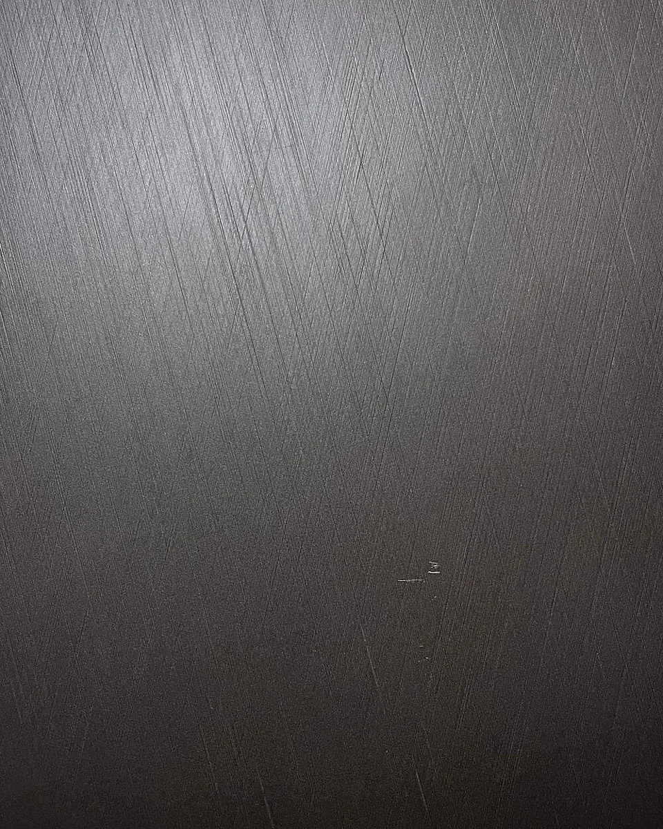Образец металла Dallagnese — Brushed aluminium, Black V33