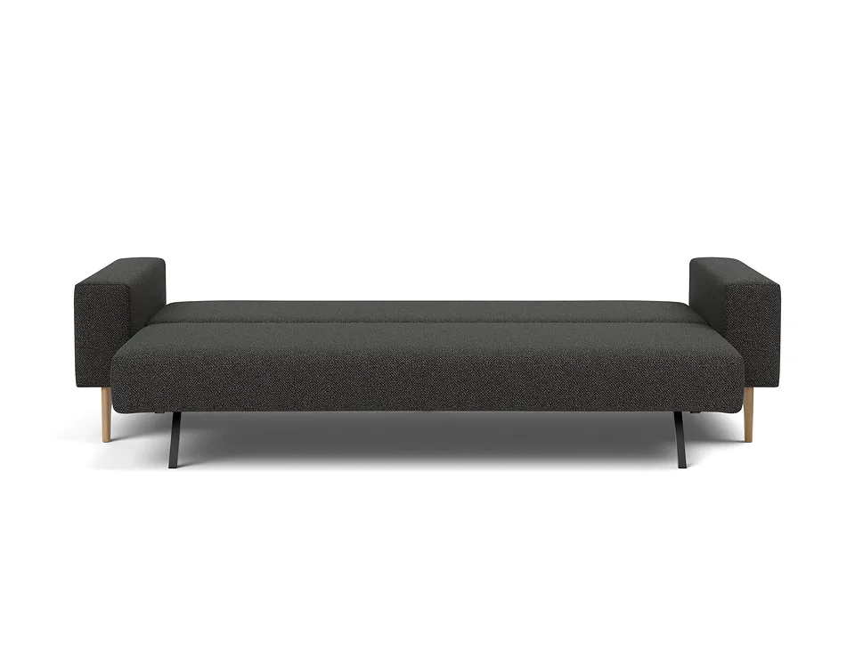 Idun в обивке Kenya 577 Dark Grey, кровать, вид спереди