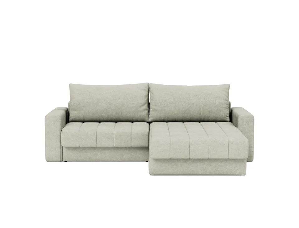 Диван-кровать Akello Sofa Bed Chaise With Arms, Innovation Living, в положении дивана — вид спереди