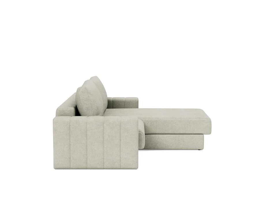 Диван-кровать Akello Sofa Bed Chaise With Arms, Innovation Living, в положении дивана — вид сбоку