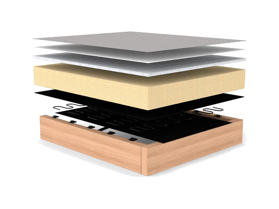 Матрас No-Zag Spring в разрезе: диван-кровать Olan Sofa Bed