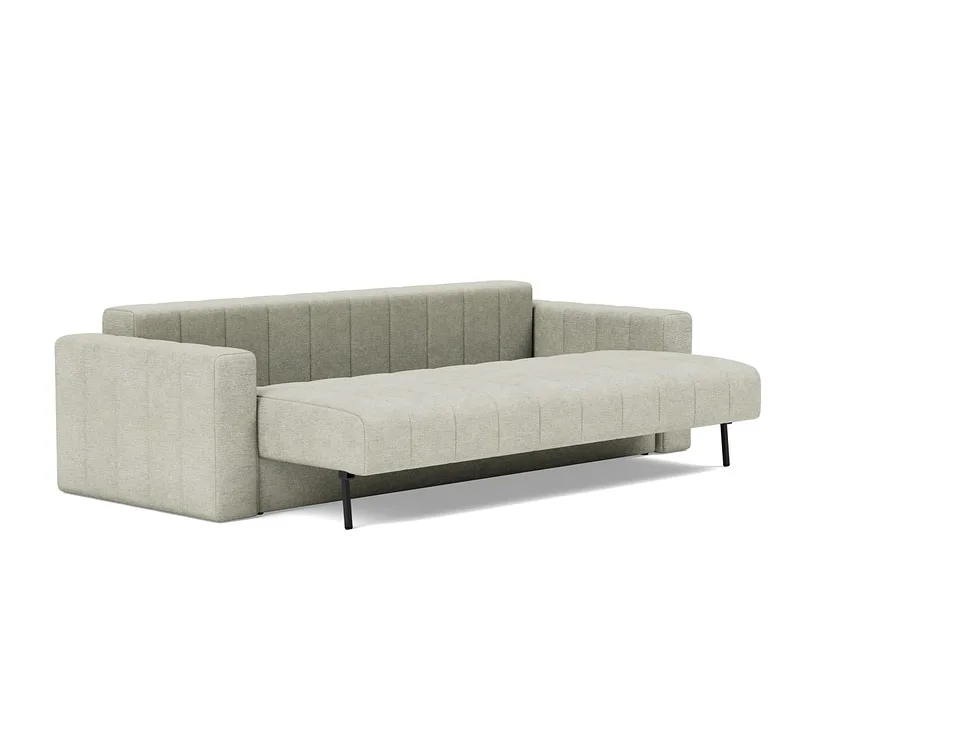 Диван-кровать Akello Sofa Bed with Arms, Innovation Living, с открытым ящиком для белья — вид в три четверти