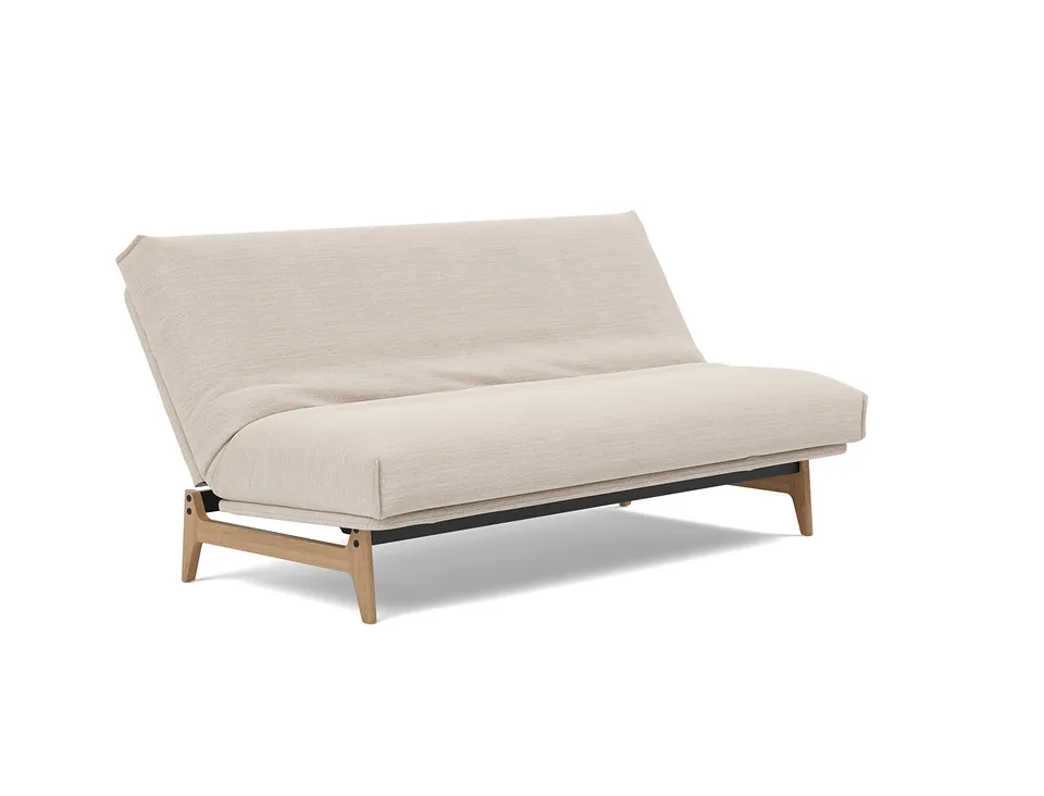 Диван-кровать Aslak Sofa Bed, Innovation Living, в положении для отдыха — вид в три четверти
