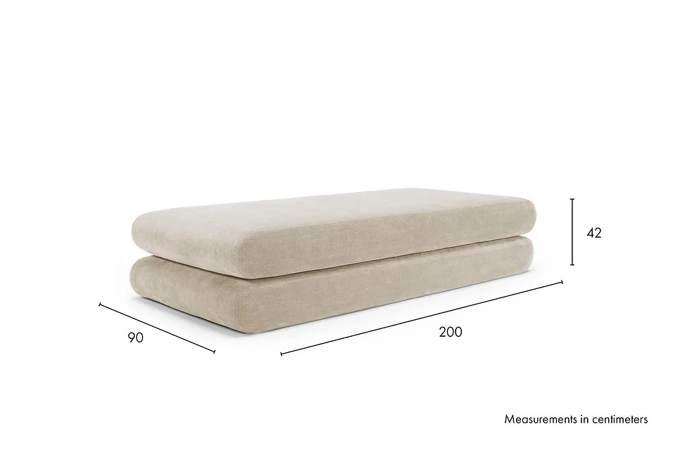 Схема размеров: кушетка Circlus Daybed