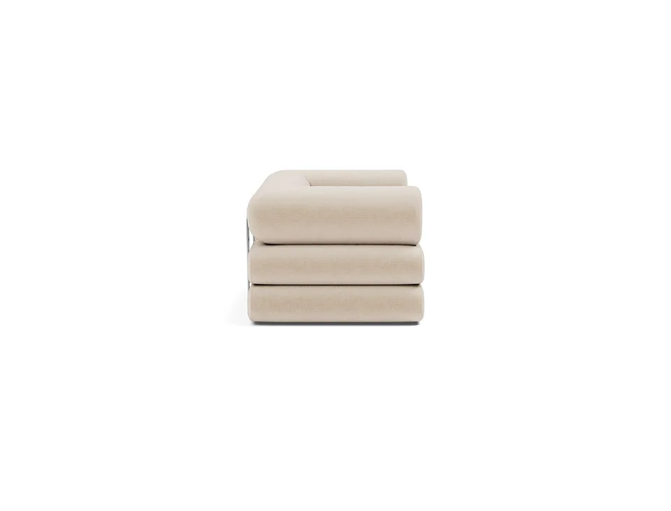 Кушетка Circlus Daybed With L-Shaped Arms, Innovation Living, в положении дивана — вид сбоку