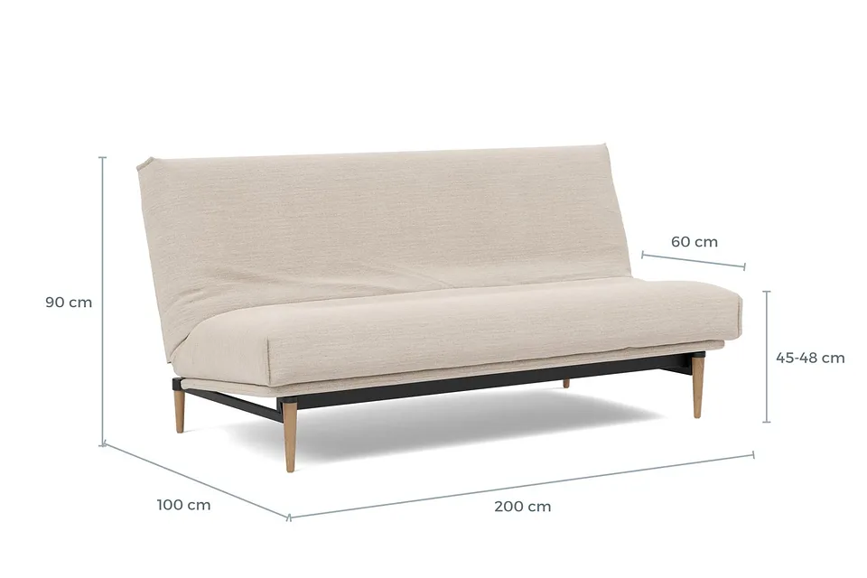 Схема размеров: диван-кровать Colpus Light Sofa Bed