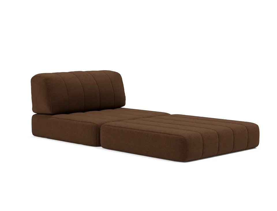 Кресло-кровать CozyPad Chair, Innovation Living, в положении для отдыха — вид в три четверти