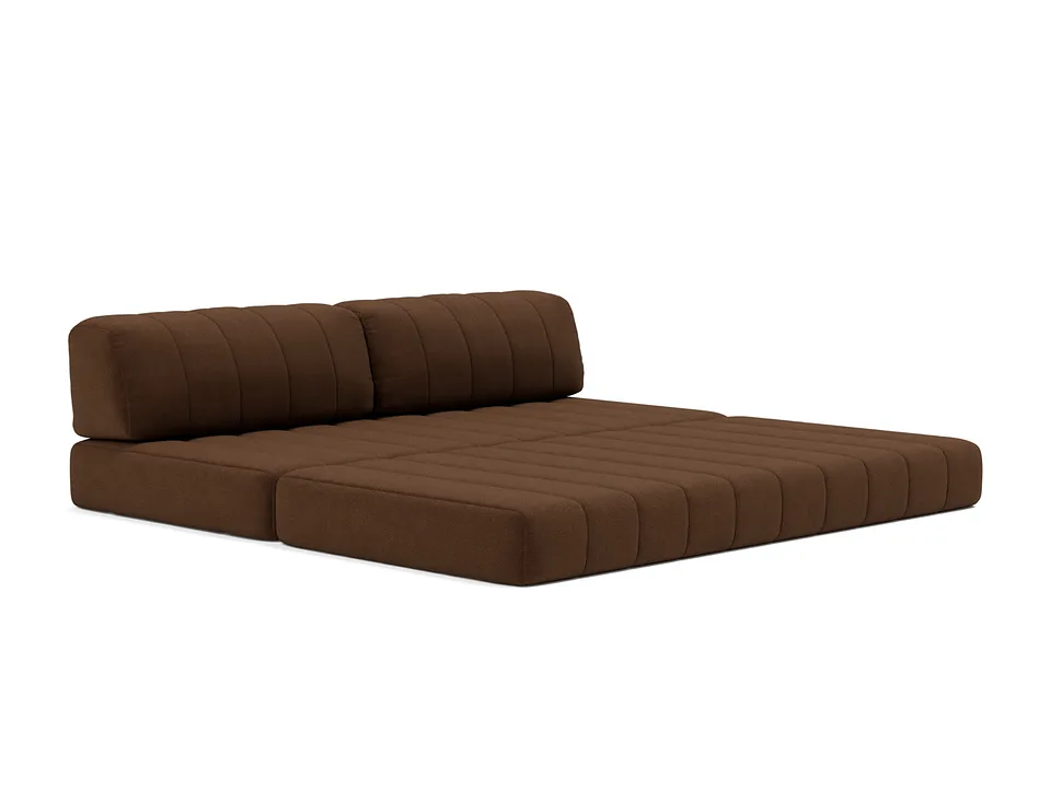 Диван-кровать CozyPad Sofa Bed, Innovation Living, в положении для отдыха — вид в три четверти