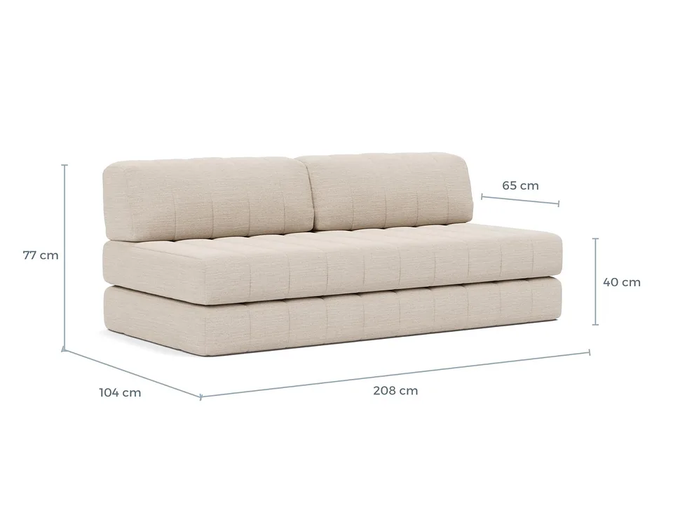 Схема размеров: диван-кровать CozyPad Sofa Bed