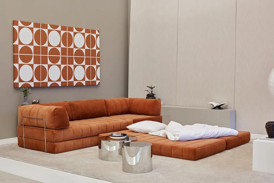 Диван-кровать CozyPad Sofa Bed Corner with arms, Innovation Living, в интерьере