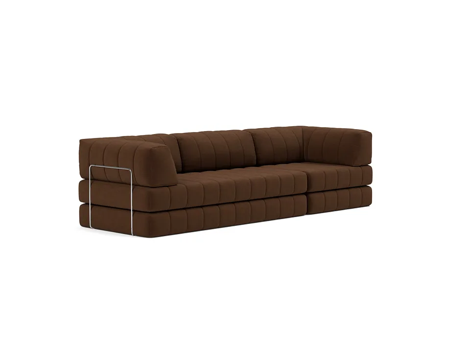 Диван-кровать CozyPad Sofa Bed Grand with arms, Innovation Living, в положении дивана — вид в три четверти