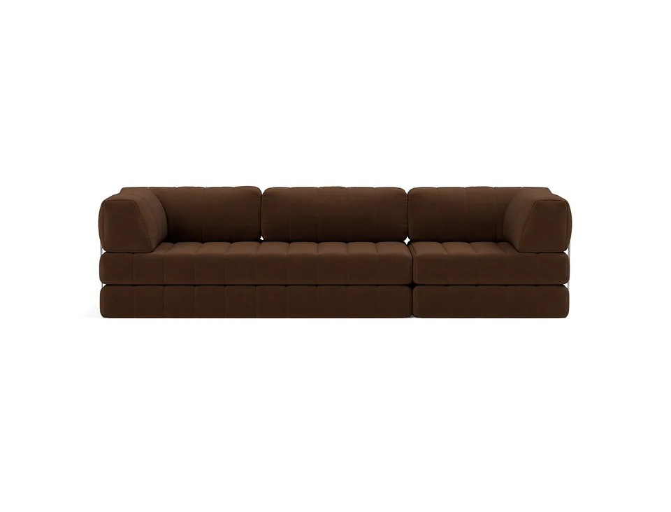 Диван-кровать CozyPad Sofa Bed Grand with arms, Innovation Living, в положении дивана — вид спереди