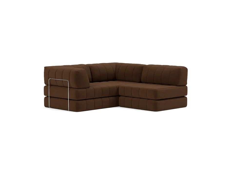 Диван-кровать CozyPad Sofa Bed Grand with arms, Innovation Living, в положении для отдыха — вид в три четверти