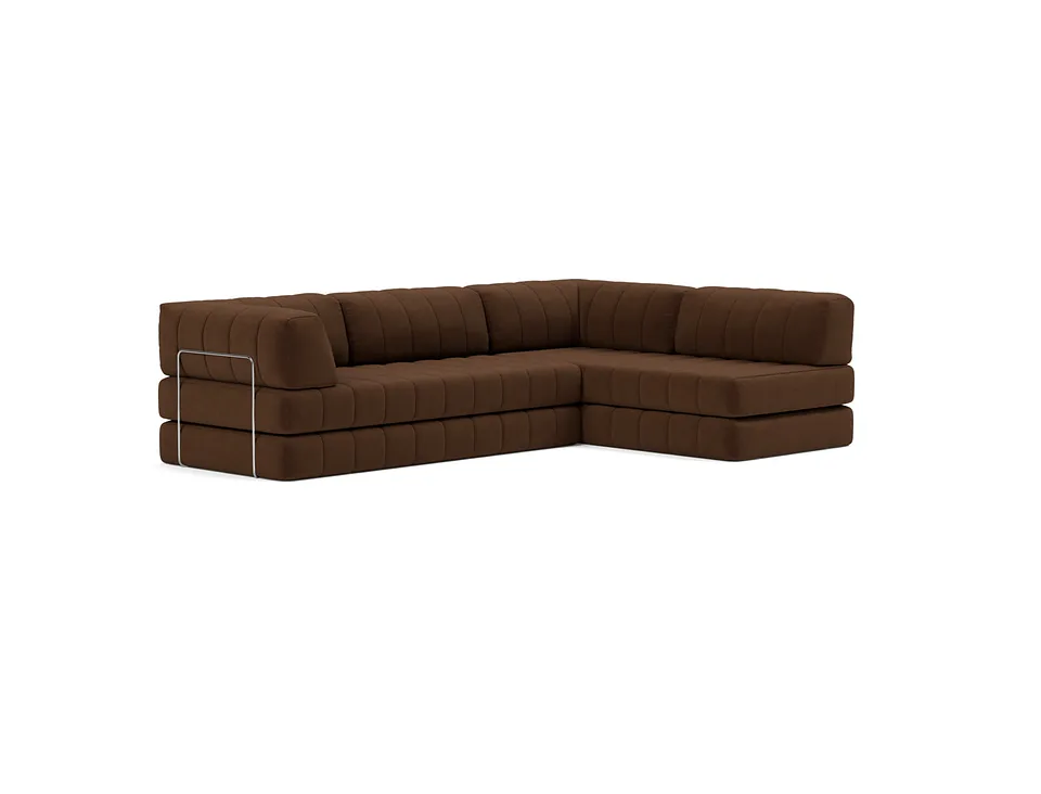 Диван-кровать CozyPad Sofa Bed L-Shape with arm, Innovation Living, в положении дивана — вид в три четверти