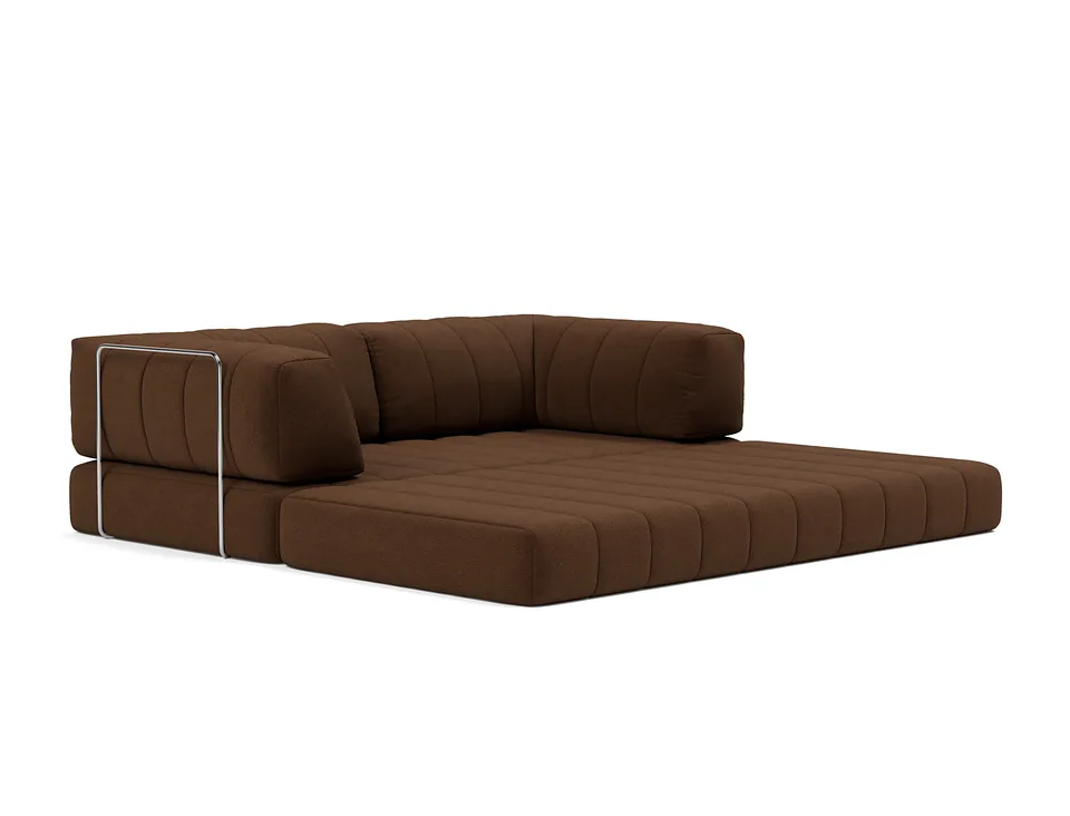 Диван-кровать CozyPad Sofa Bed with arms, Innovation Living, в положении для отдыха — вид в три четверти