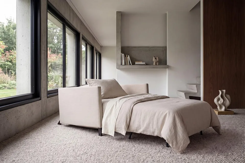 Кресло-кровать Cubed 90 Chair With Arms, Innovation Living, в интерьере