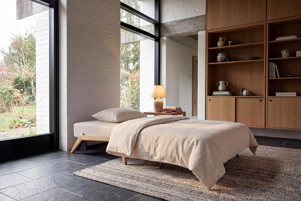Кресло-кровать Cubed 90 Wood Chair, Innovation Living, в интерьере