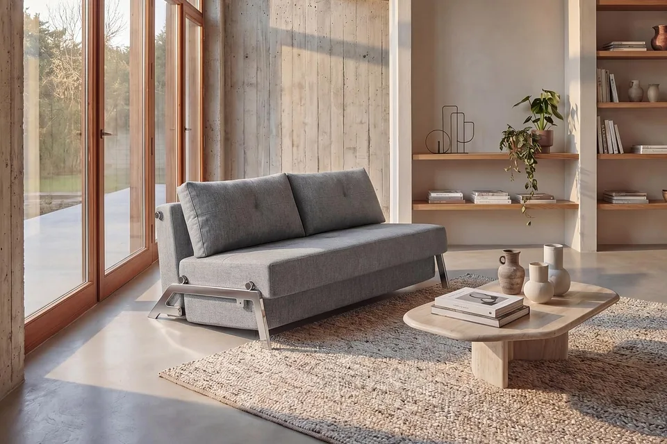 Диван-кровать Cubed Chrome Sofa Bed, Innovation Living, в интерьере