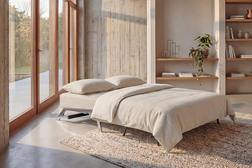 Диван-кровать Cubed Chrome Sofa Bed, Innovation Living, в интерьере