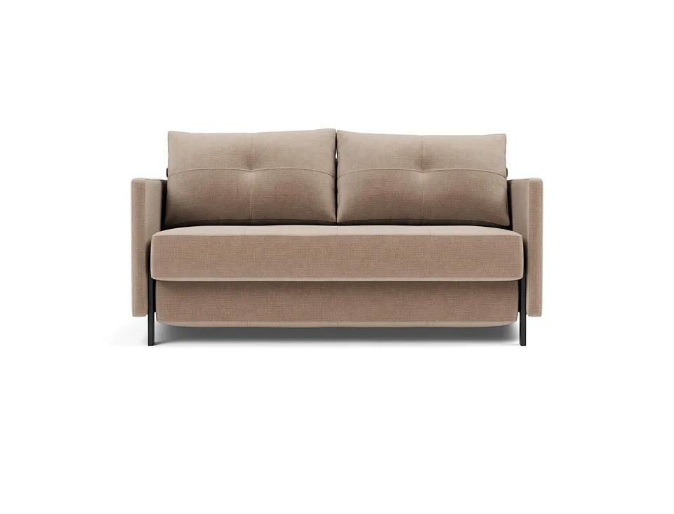 Диван-кровать Cubed Sofa Bed With Arms, Innovation Living, в положении дивана — вид спереди