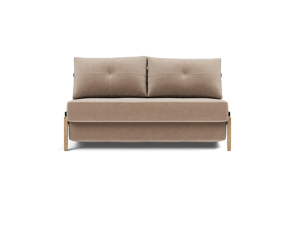 Диван-кровать Cubed Wood Sofa Bed, Innovation Living, в положении дивана — вид спереди