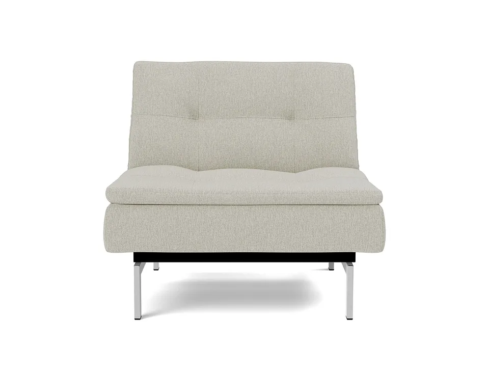 Кресло-кровать Dublexo Chrome Chair, Innovation Living, в положении кресла — вид спереди