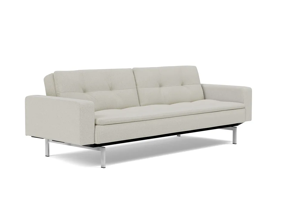 Диван-кровать Dublexo Chrome Sofa Bed With Arms, Innovation Living, в положении дивана — вид в три четверти