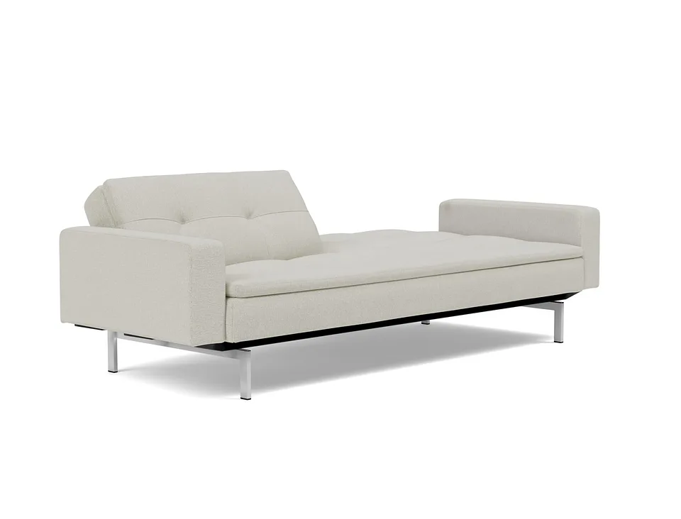 Диван-кровать Dublexo Chrome Sofa Bed With Arms, Innovation Living, в положении для отдыха — вид в три четверти