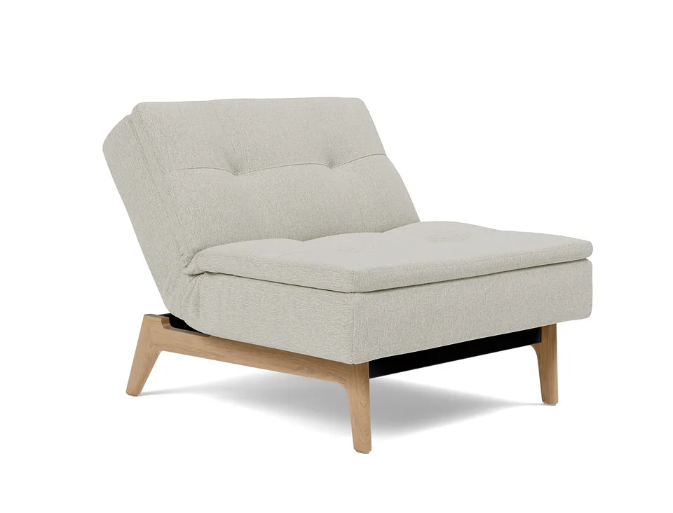 Кресло-кровать Dublexo Eik Chair, Innovation Living, в положении для отдыха — вид в три четверти
