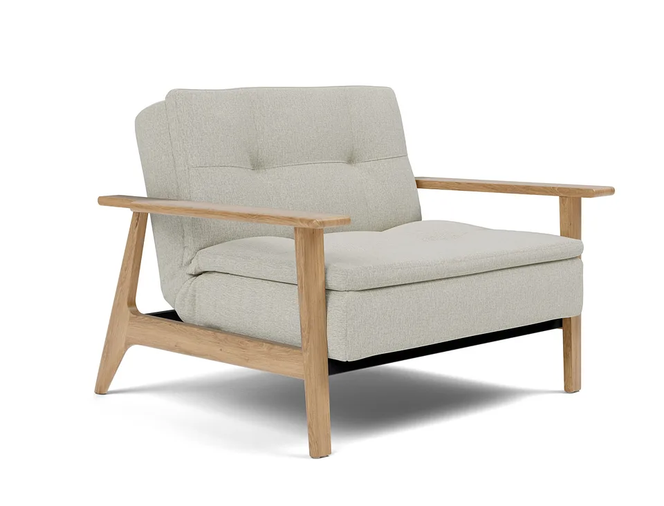 Кресло-кровать Dublexo Frej Chair, Innovation Living, в положении кресла — вид в три четверти