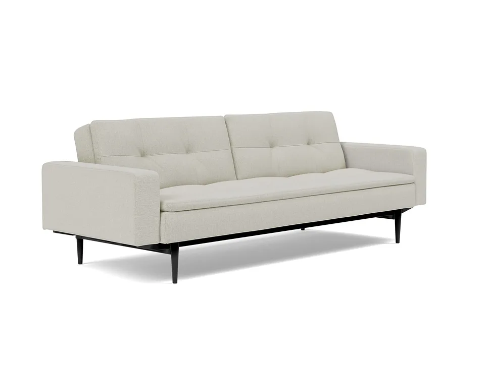 Диван-кровать Dublexo Styletto Sofa Bed With Arms, Innovation Living, в положении дивана — вид в три четверти
