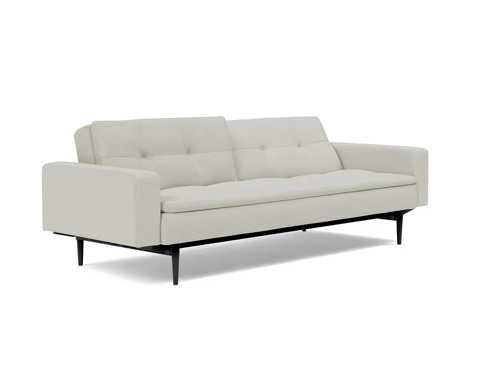 Диван-кровать Dublexo Styletto Sofa Bed With Arms, Innovation Living, в положении для отдыха — вид в три четверти