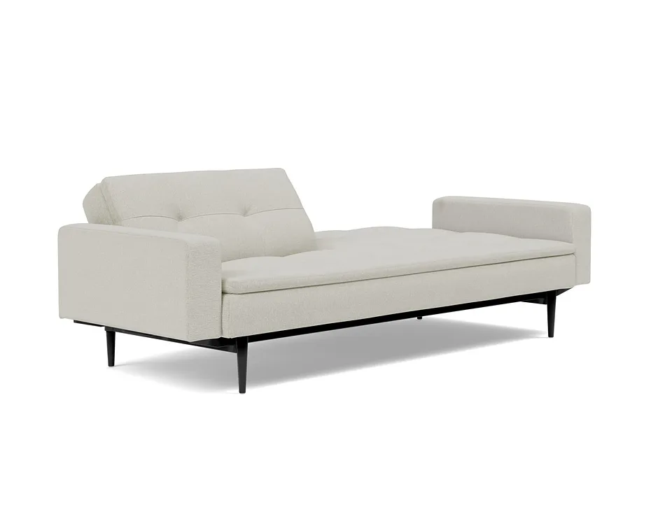 Диван-кровать Dublexo Styletto Sofa Bed With Arms, Innovation Living, в положении для отдыха — вид в три четверти
