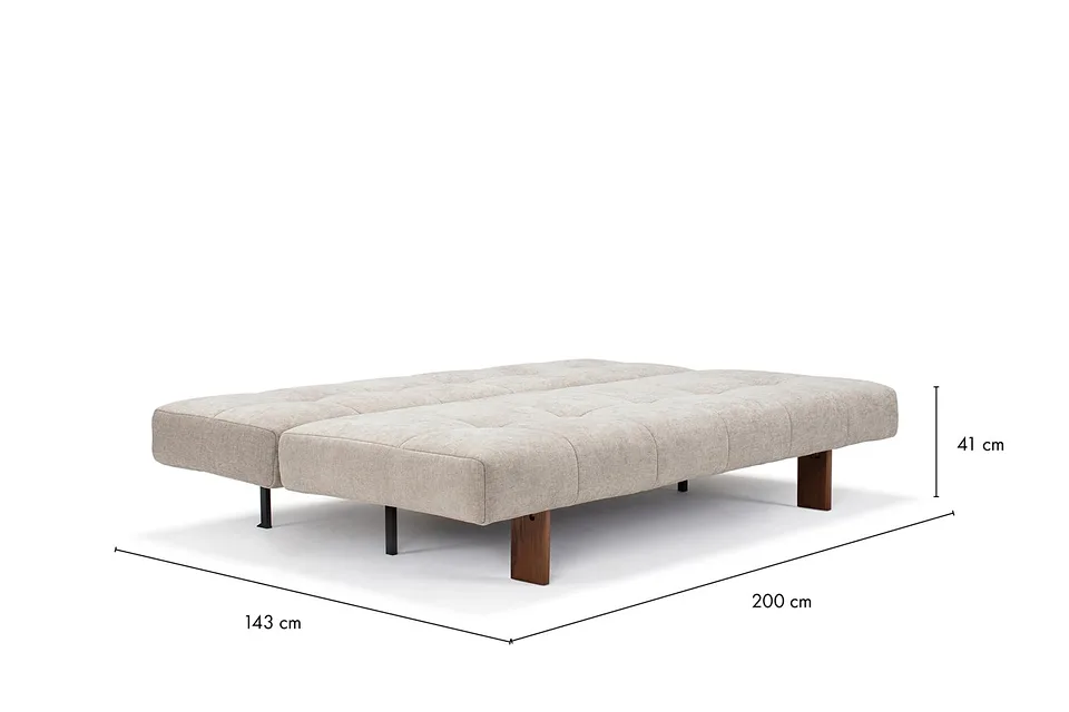 Схема размеров в разложенном виде: диван-кровать Eilis Sofa Bed