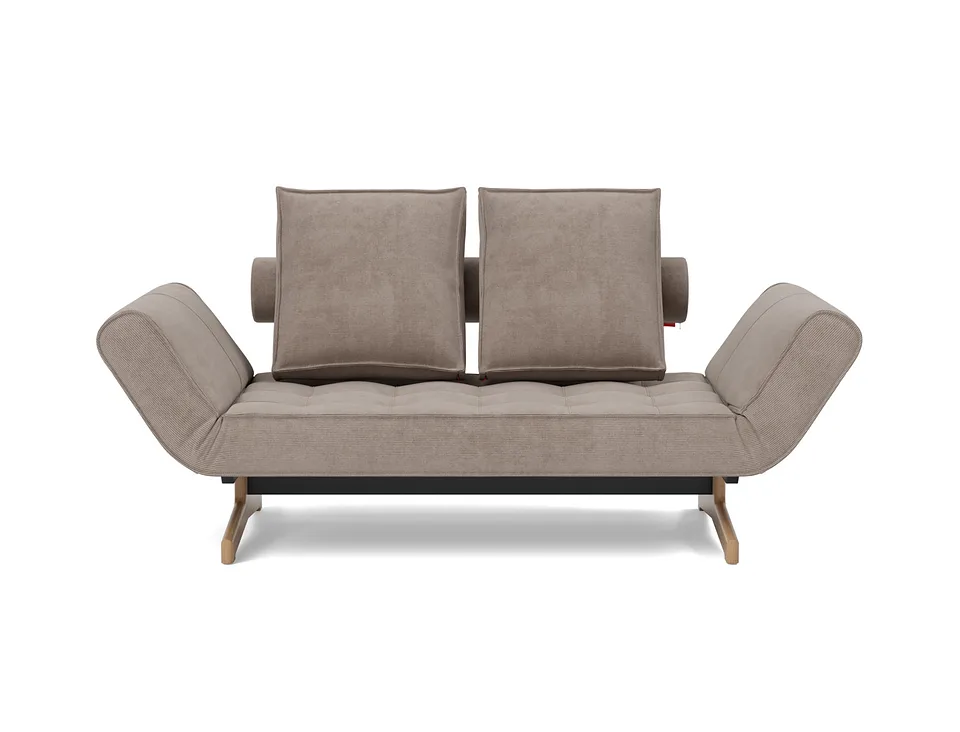Кушетка Ghia Wood Daybed, Innovation Living, в положении дивана — вид спереди