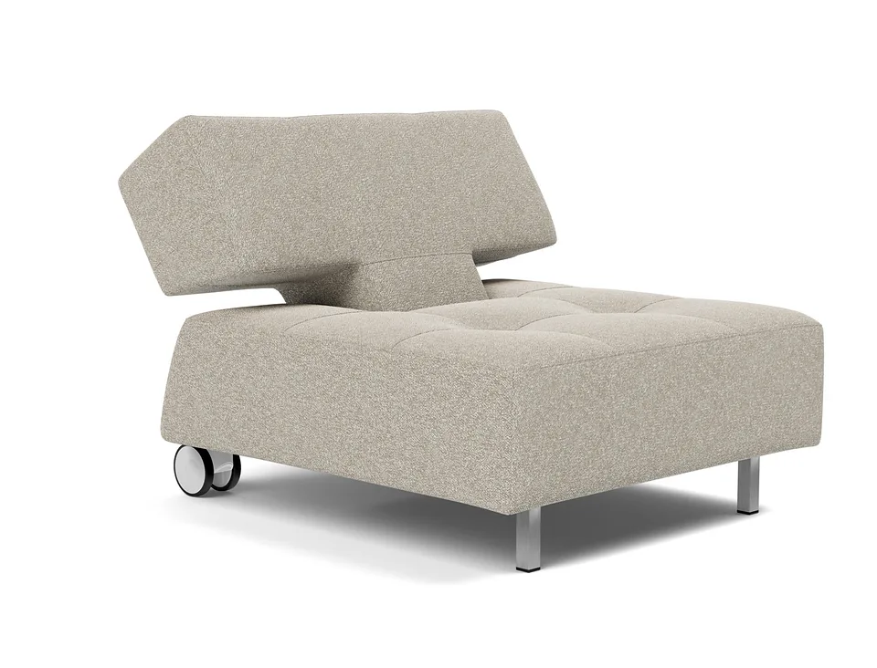 Кресло-кровать Long Horn D.E.L. Chair, Innovation Living, в положении для отдыха — вид в три четверти