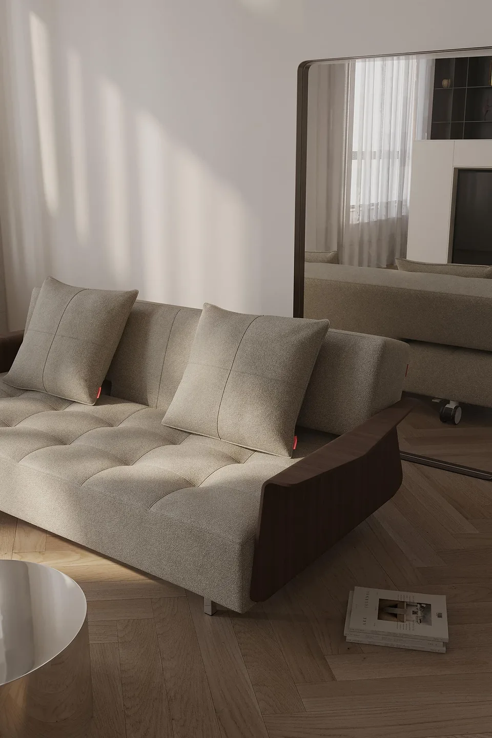 Диван-кровать Long Horn D.E.L. Sofa Bed With Arms, Innovation Living, в интерьере