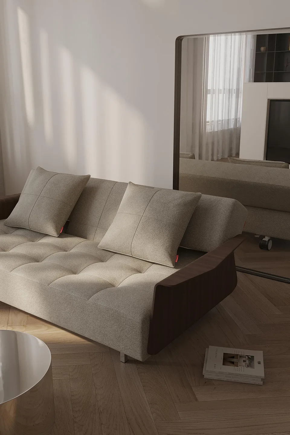 Диван-кровать Long Horn D.E.L. Sofa Bed With Arms, Innovation Living, в интерьере