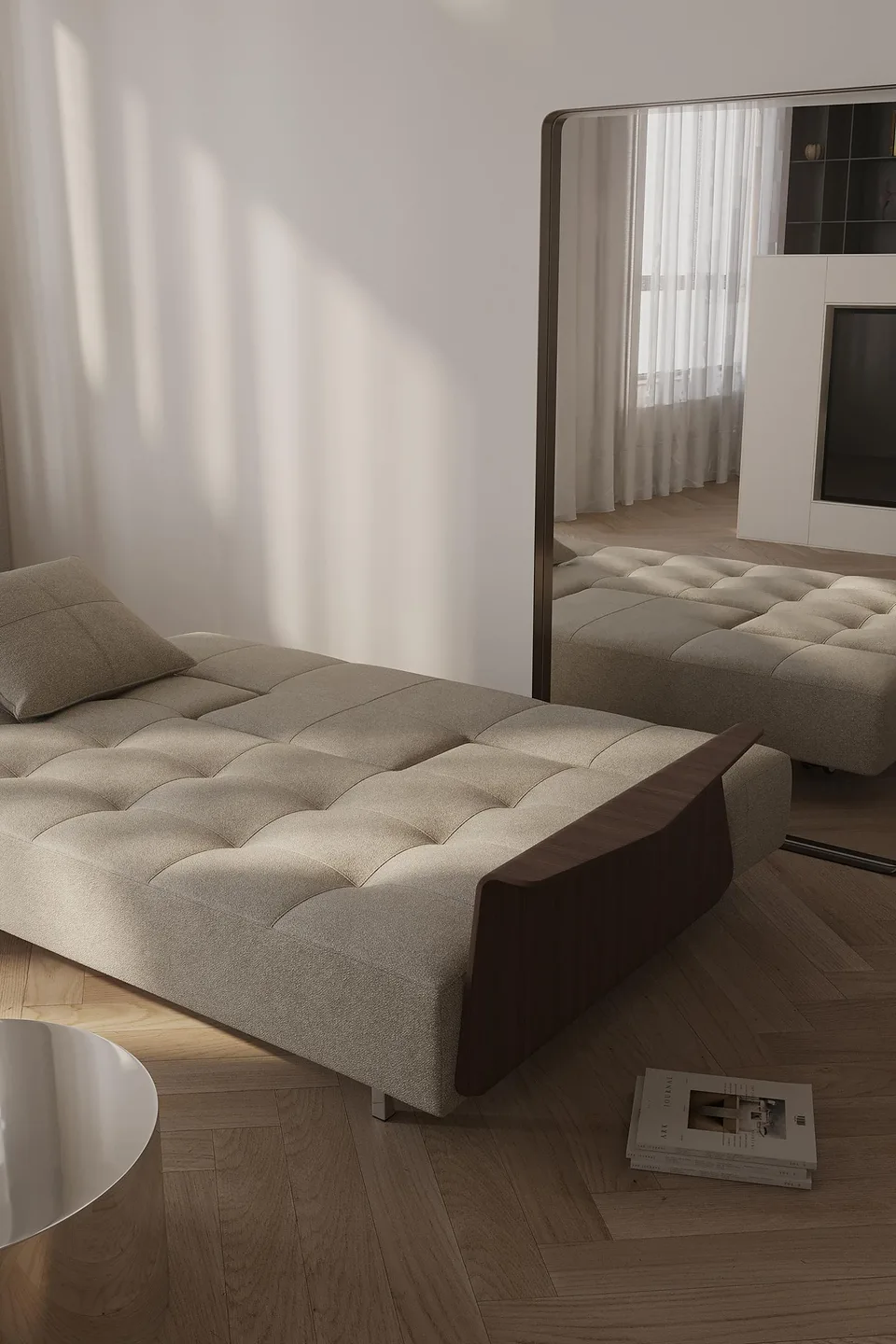 Диван-кровать Long Horn D.E.L. Sofa Bed With Arms, Innovation Living, в интерьере