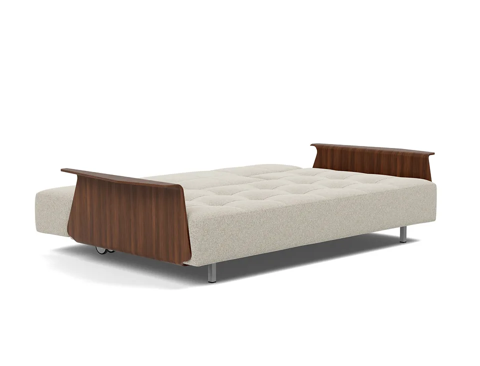 Диван-кровать Long Horn D.E.L. Sofa Bed With Arms, Innovation Living, в разложенном виде — вид в три четверти