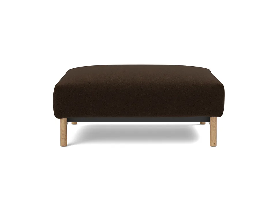 Оттоманка Malloy Wood Ottoman, Innovation Living, в положении дивана — вид спереди