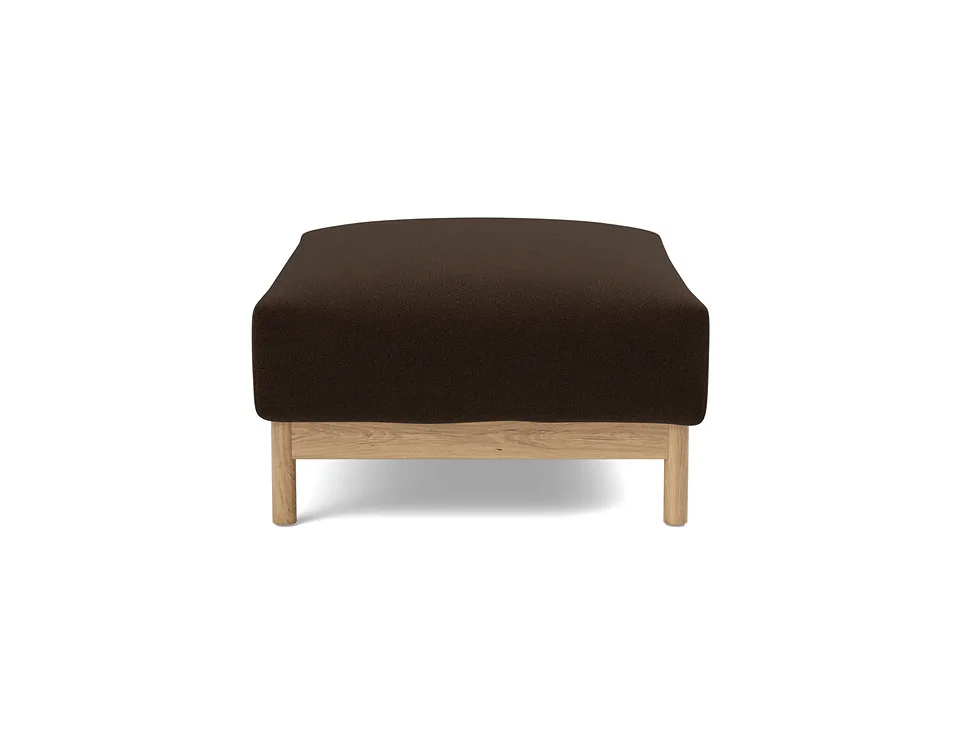 Оттоманка Malloy Wood Ottoman, Innovation Living, в положении дивана — вид сбоку