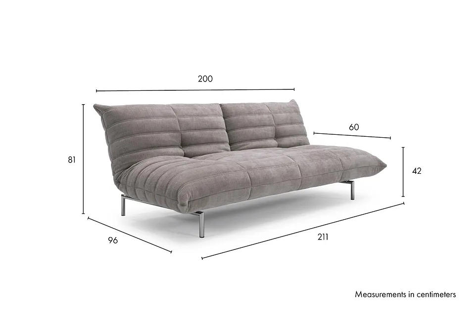 Схема размеров: диван-кровать Mikunjo Sofa Bed