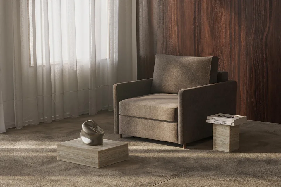 Кресло-кровать Neah Chair with Slim Arms, Innovation Living, в интерьере