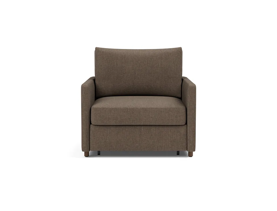 Кресло-кровать Neah Chair with Slim Arms, Innovation Living, в положении дивана — вид спереди