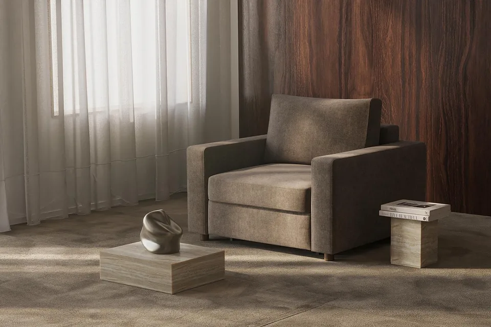 Кресло-кровать Neah Chair with Standard Arms, Innovation Living, в интерьере