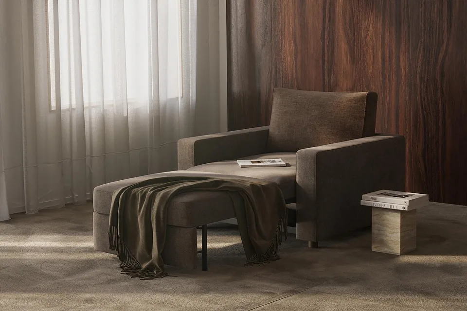 Кресло-кровать Neah Chair with Standard Arms, Innovation Living, в интерьере