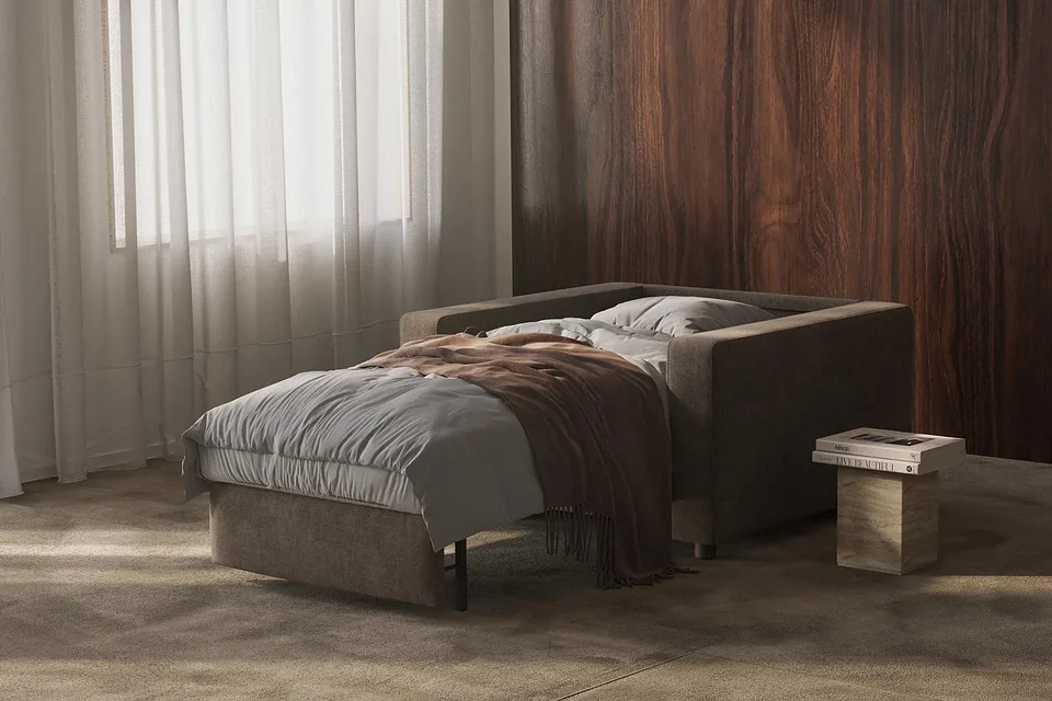 Кресло-кровать Neah Chair with Standard Arms, Innovation Living, в интерьере