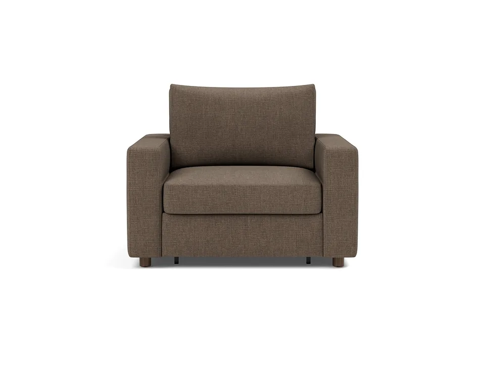 Кресло-кровать Neah Chair with Standard Arms, Innovation Living, в положении дивана — вид спереди