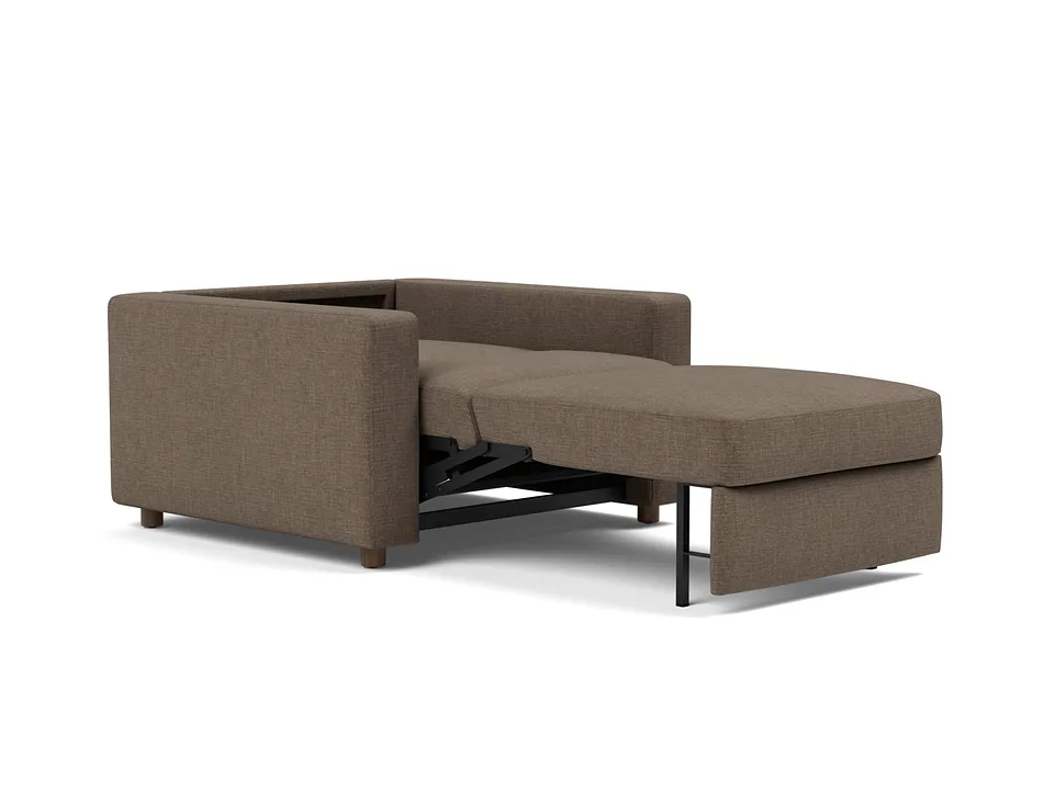 Кресло-кровать Neah Chair with Standard Arms, Innovation Living, в разложенном виде — вид в три четверти